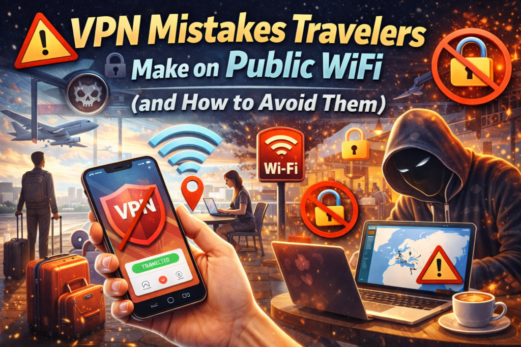 VPN Mistakes Travelers Make on Public WiFi (and How to Avoid Them)